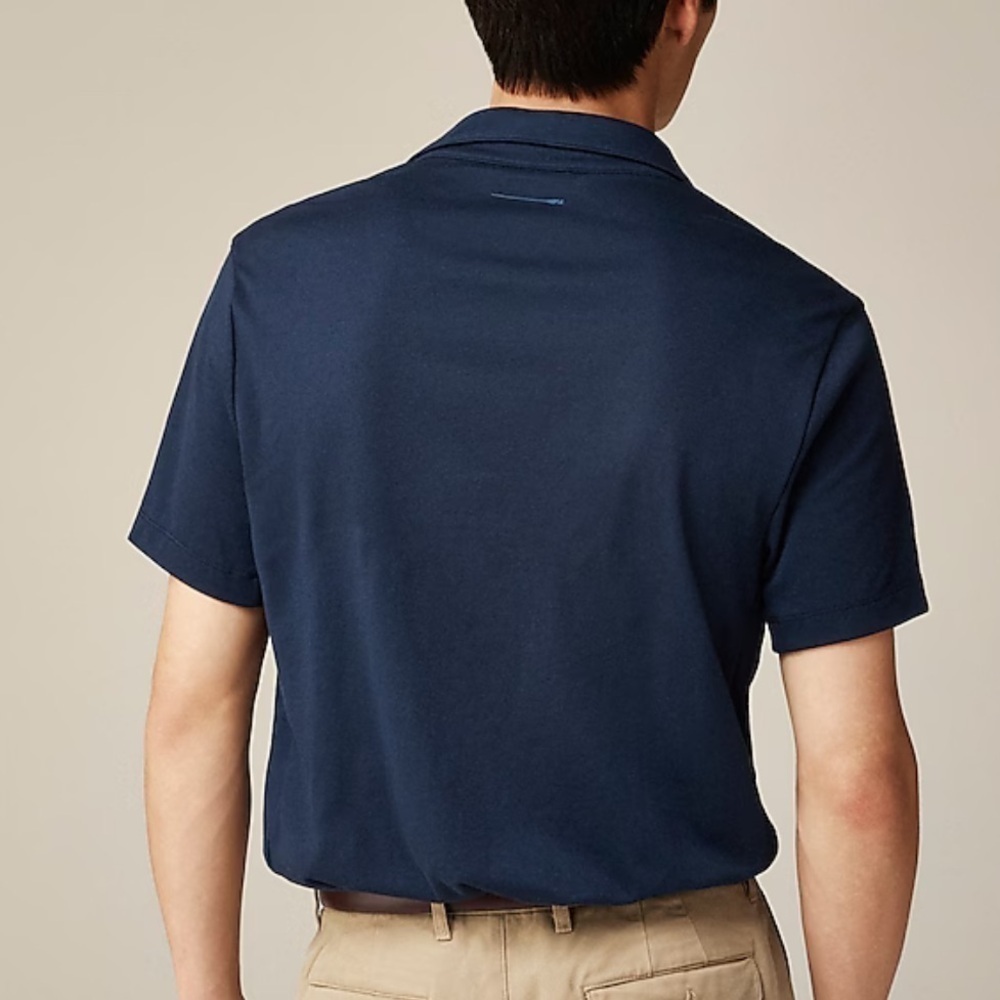J crew navy blue Performance polo shirt with COOLMAX® - Picture 2 of 4